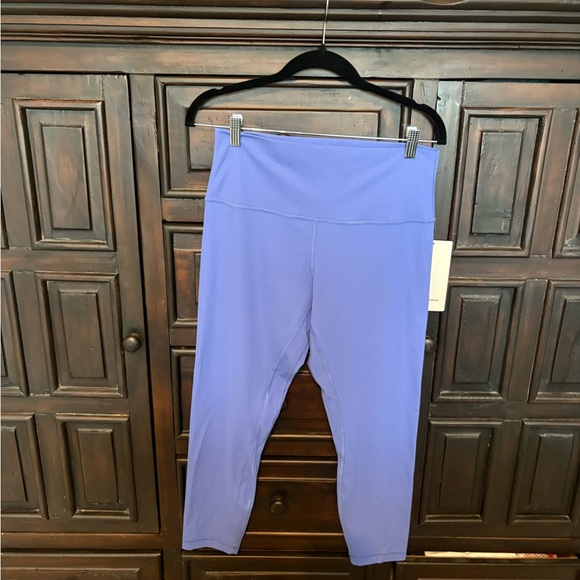 NWT: Lululemon Athletica Align Ribbed HR Leggings, Size 12, Color Wild Indigo - Picture 5 of 6